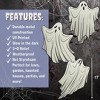 SCS Direct 3D Metal Glow in the Dark 17" Ghosts w Stakes (3 Unique Designs) Durable,Weatherproof, UV Printed- Outdoor Lawn Décor - No More Foam - 3 of 4