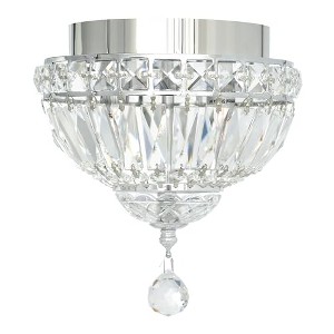 CWI Lighting Stefania 2 Light Bowl Flush Mount With Chrome Finish - 1 of 4