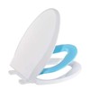 Elongated Toilet Seat with Toddler Seat Built in - Fits Both Adults and Children, Soft-Close & Non-Slip Design, Easy Installation & Cleaning, Blue - 2 of 3