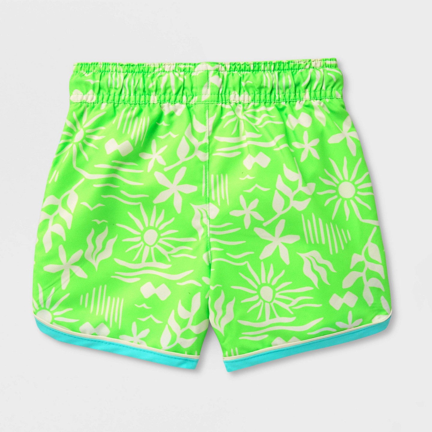 Детские шорты Cat & Jack Toddler Boys' Floral Sun Swim Shorts, цвет: С принтом — фото 3