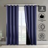 Racxily Set of 2 Blackout Curtains, Polyester Grommets Thermal Insulated with Coated Lining 52 in. W x 84 in. L Indoor Blackout Curtains - 3 of 4