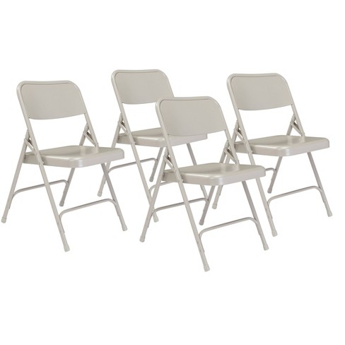 Set Of 4 Premium All Steel Folding Chairs Gray - Hampden Furnishings ...