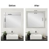 Amanti Art Mirror Makeover Bathroom Mirror Frame Border Kit - Fully Assembled Peel and Stick Frame - Mirror NOT Included - Flair Trim - 4 of 4