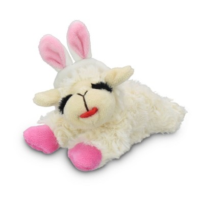 Multipet Lamb Chop with Bunny Ears Dog Interactive Plush Toy