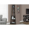 Vynxaria 5-Tier Corner Etagere Bookcase - Modern Brown Laminate for Office & Home - 3 of 4