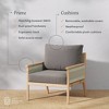 Nathan James Kayden Outdoor Accent Chair Dark Gray - 3 of 4
