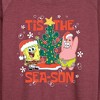 Women's - SpongeBob SquarePants - Tis The Season Lightweight French Terry Wide Neck Long Sleeve Shirt - 2 of 4