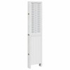 vidaXL Paulownia Room Divider 6-Piece Folding Screen for Bedroom Living Room Office Spanish Wall Privacy Screen White Solid Wood - 4 of 4
