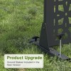 PexFix 72 in. x 47 in. Outdoor Privacy Rectangle Screen Galvanized Steel Panel Divider in Black - 4 of 4
