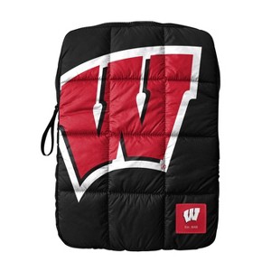 NCAA Wisconsin Badgers 15" Laptop Puffer Sleeve - 1 of 3