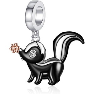 Moon Fairy/Moon Fox/Skunk/Jellyfish/Artist Palette Charm Sterling Silver Charms Beads Fits Bracelets Necklace Jewelry for Women - 1 of 4