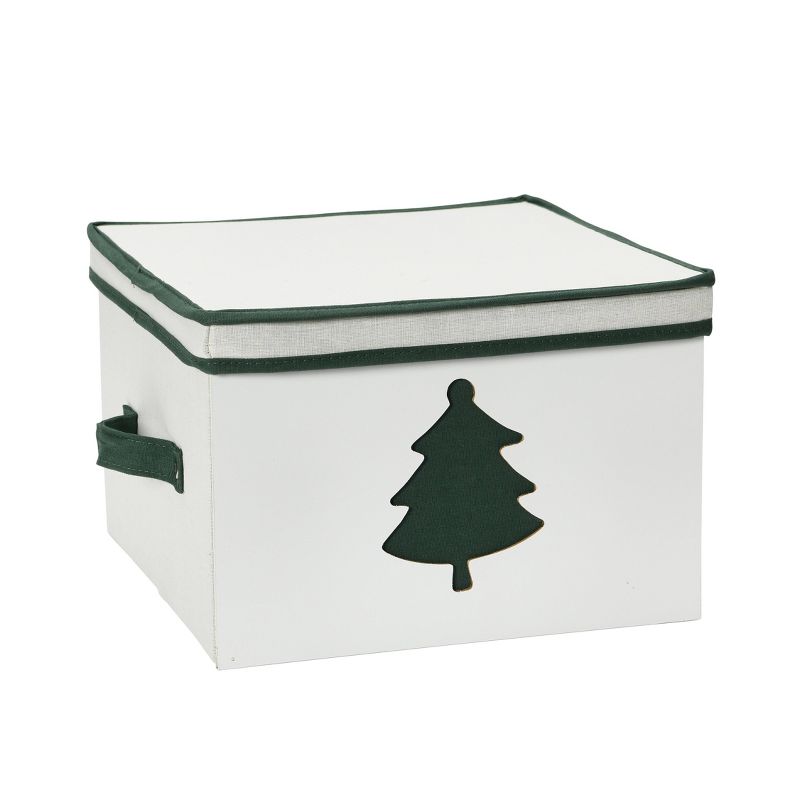 Household Essentials Medium Holiday Storage Box Green, 1 of 12