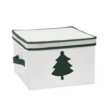 Household Essentials Medium Holiday Storage Box Green