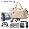 Travel Duffel Bag with Shoes Compartment Sports Gym Bag with Dry Wet Separated Pocket, Overnight Bag Weekender Bag Training Handbag Yoga Bag - 4 of 4