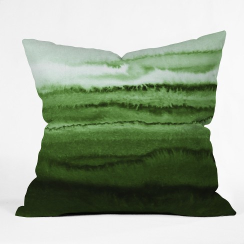 Green Dip Dye Design Throw Pillow Deny Designs Target