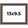 PosterPalooza | Photo Size Elegant Brown Picture Frame - UV Acrylic, Foam Board Backing, Hanging Hardware - 2 of 4