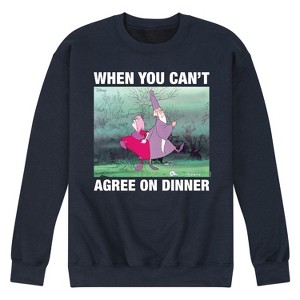 Men's - Disney - The Sword in the Stone Merlyn and Mim Dinner Graphic Fleece Sweatshirt - 1 of 4
