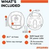 Sylvania Basic Portable Tire Inflator - For Cars Tires, Bikes & More - Functions as a Portable Air Compressor - Analog Dial - 3 Piece Adapter Set - 4 of 4
