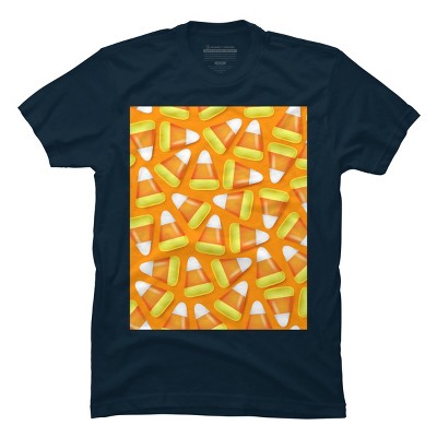 Men's Design By Humans Halloween Candy Corn By NewburyBoutique T-Shirt