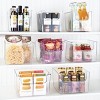mDesign Kitchen Plastic Storage Organizer Bin with Open Front - 2 Pack - Clear - 4 of 4
