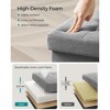 LEDREM Small Folding Storage Ottoman Foot Rest Stool Cube Footrest 286 lb Load Capacity - 3 of 4