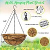 Sorbus metal hanging planter for indoor/outdoor gardens, etc - 2 of 4