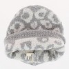 CTM Girl's One Size Fits Most Soft Leopard Knit Winter Beanie Hat - 2 of 2