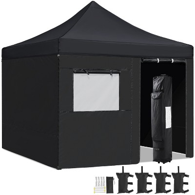 Yaheetech Outdoor Canopy 10'x10' For Camping Wedding Parties, Black ...