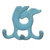 Beachcombers Light Blue Triple Mermaid Hanger/Hook 6.3 x 0.98 x 3.15 Inches. - 3 of 4