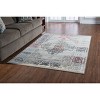 5'x7'6" Jewel Collection Vintage Medallion Rug Beige/Red - Linon: Indoor Medium Pile, Machine Made, 5x7 Rug - 4 of 4
