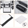 Unique Bargains PVC Waterproof Universal Suitcase Luggage Dust Cover with Fastener Transparent 1 Pc - 2 of 4