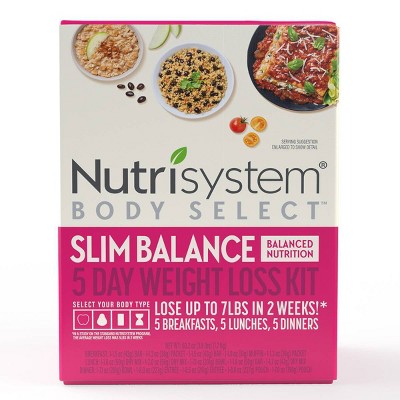 Nutrisystem Body Select Slim Balance 5-Day Weight Loss Kit - 15pk