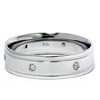 Pompeii3 Mens 14K Diamond Comfort Fit Wedding Ring Band New - 2 of 4