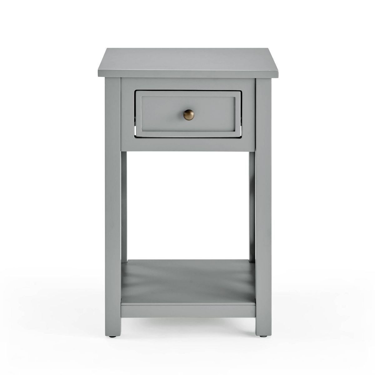 Alaterre Furniture Middlebury Wood End Table with Storage Shelf - thumbnail 8