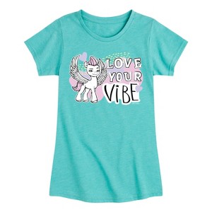 Girls' - My Little Pony - Love Your Vibe Fitted Short Sleeve Graphic T-Shirt - 1 of 4