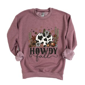 Simply Sage Market Howdy Fall Pumpkin Sweatshirt - 1 of 4