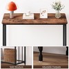 Console Table, Entryway Table with Glass Shelf and Metal Frame, Narrow Sofa Table Narrow Long Behind Couch Table - 4 of 4