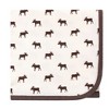 Touched by Nature Baby Boy Organic Cotton Swaddle Blanket and Headband or Cap, Moose, One Size - 4 of 4