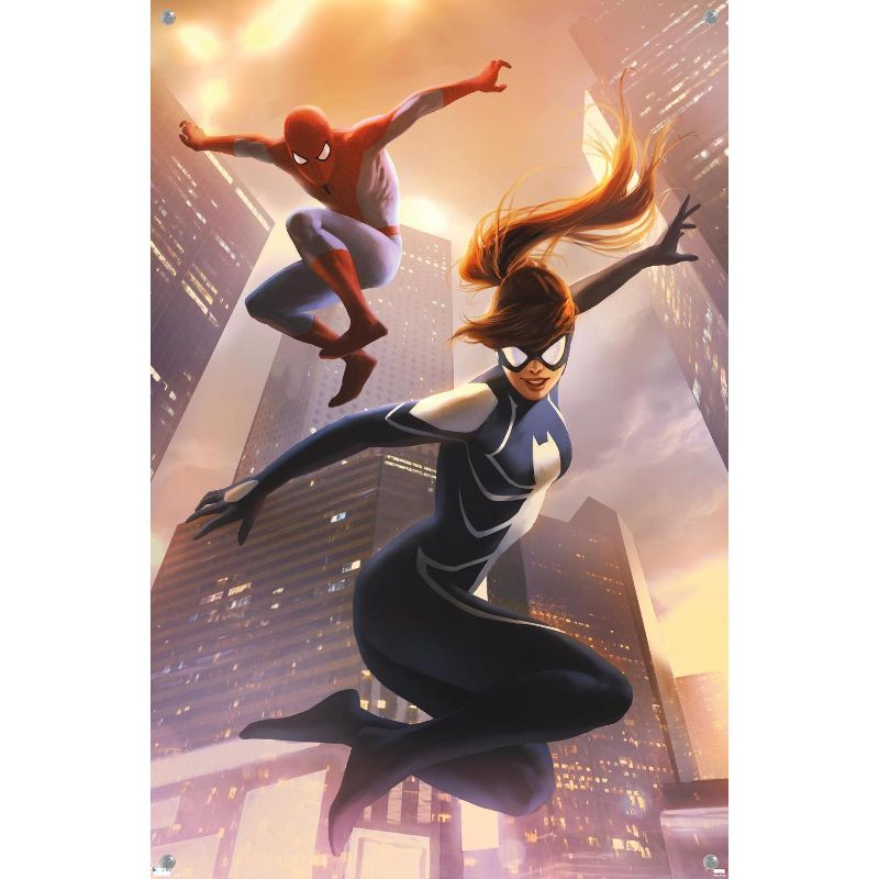 Trends International Marvel Comics Spider-Man - Spider-Girl #8 Unframed Wall Poster Print Clear Push Pins Bundle 14.725" x 22.375", 4 of 7