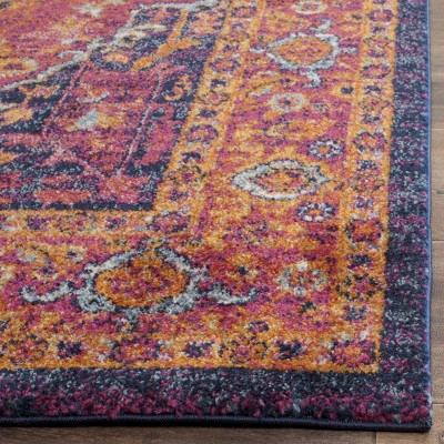 Evoke EVK275 Power Loomed Indoor Area Rug - Fuchsia/Orange - 8'x10' - Safavieh