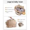 Large Puffer Travel Duffle Bag with Shoe Compartment, Carry On for Women, Hospital and Gym Tote with Toiletry Bag - 4 of 4