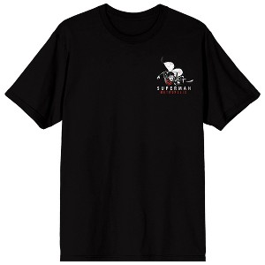 Superman Metropolis City of Tomorrow Men’s Black Double-Sided Short Sleeve Tee - 1 of 4
