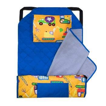 Wildkin Kids Modern Nap Mat with Elastic Straps for Cot , Perfect for Elementary and Daycare (Under Construction)