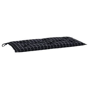 vidaXL Bench Cushion Outdoor Water Repellent Bench Cushion Pad Oxford Fabric - Black and White 39.3" x 19.7" x 2.8" - 1 of 4