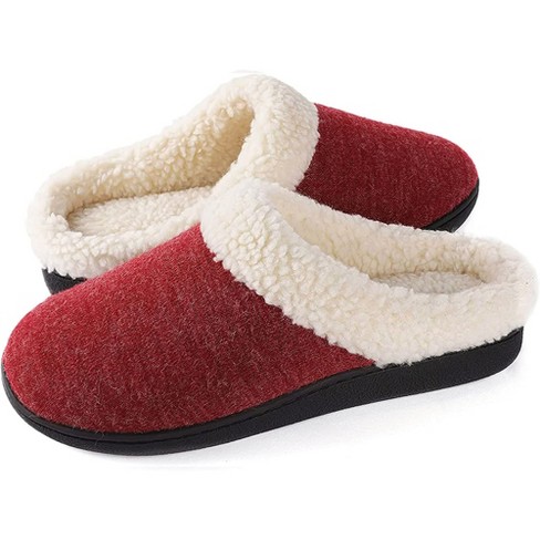 Rockdove Men's Sherpa Lined Memory Foam Clog Slipper