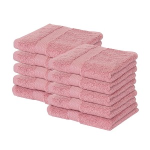 Splash Zero Twist 100% Ring Spun Cotton Face Washcloth Set – Reversible, 550 GSM, Soft, Lightweight, Highly Absorbent Towels for Bathroom - 1 of 4
