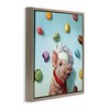 Stupell Industries Pig Chef with Playful Macarons, 25" x 25" - 3 of 4
