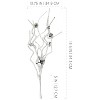 AuldHome Design Jingle Bell Greenery Picks, 3pc Set; Farmhouse Style Christmas Tree Swirl Sprays - 3 of 4