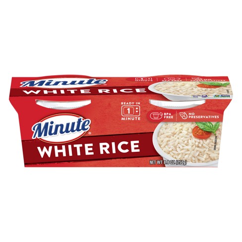 Minute Rice Gluten Free Grain Microwaveable White Rice Bowl - 8.8oz/2ct ...