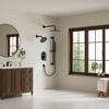 YAWWALK 3-Spray Wall Mounted 10 and 6 in. Dual Round Shower Head and Ajustable Handheld Shower Head - 2 of 4